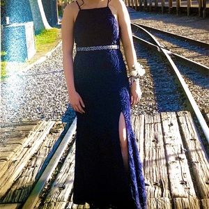 Navy Blue Prom Dress